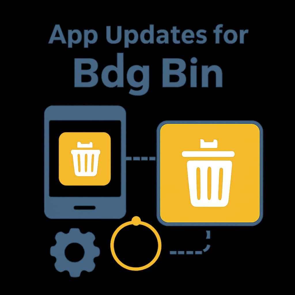 Diagram explaining Bdg Bin app update process