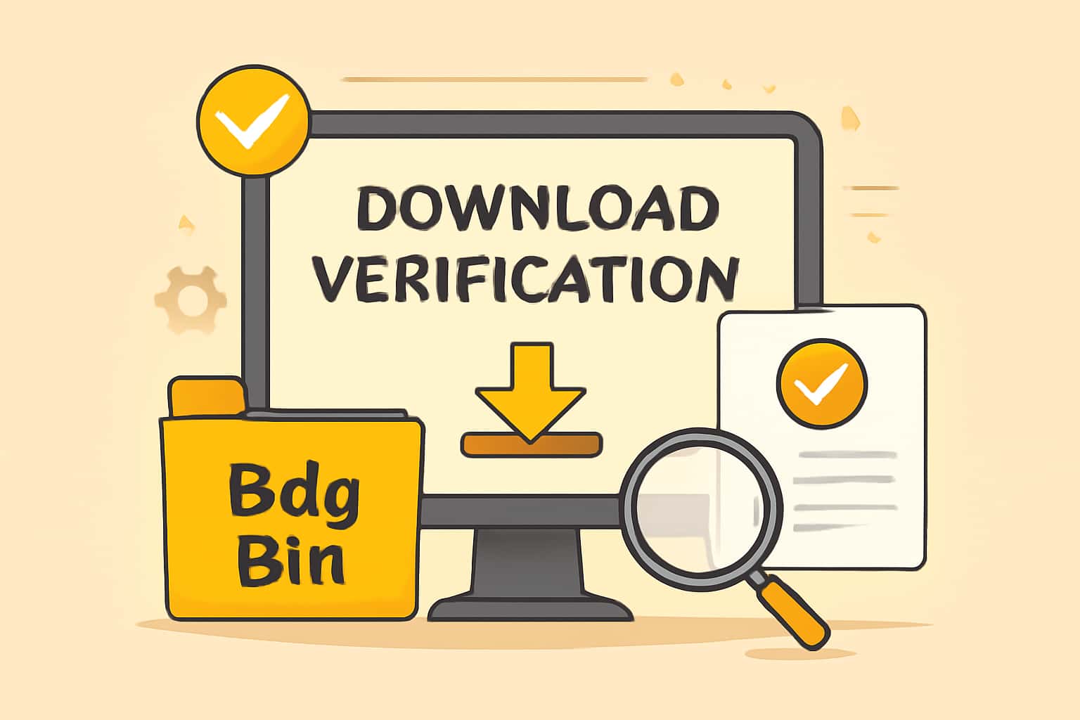 An informative scene showcasing the process of downloading Bdg Bin.