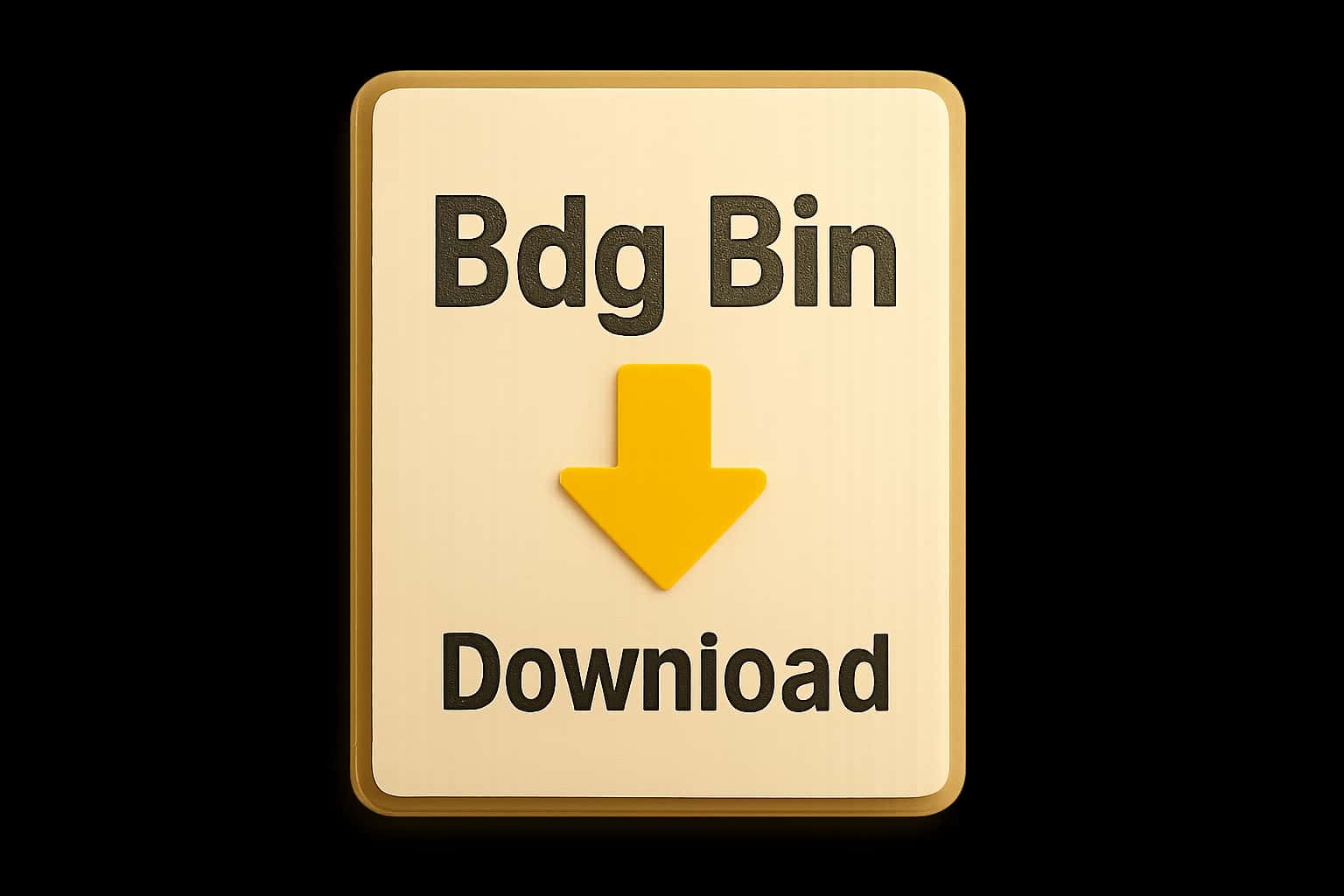 An informative visual representation of Bdg Bin Download process.