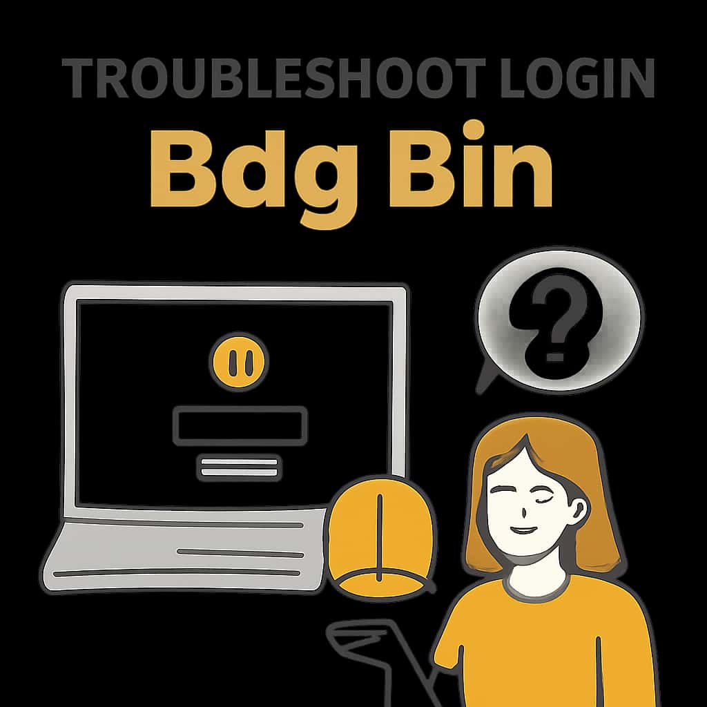 Diagram explaining common Bdg Bin login issues.